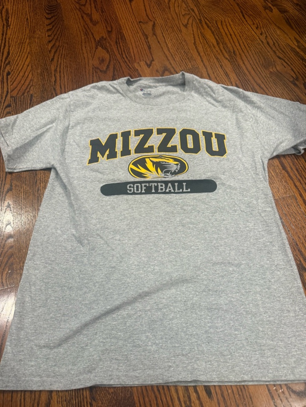 Gray Softball Graphic Tee - Men's